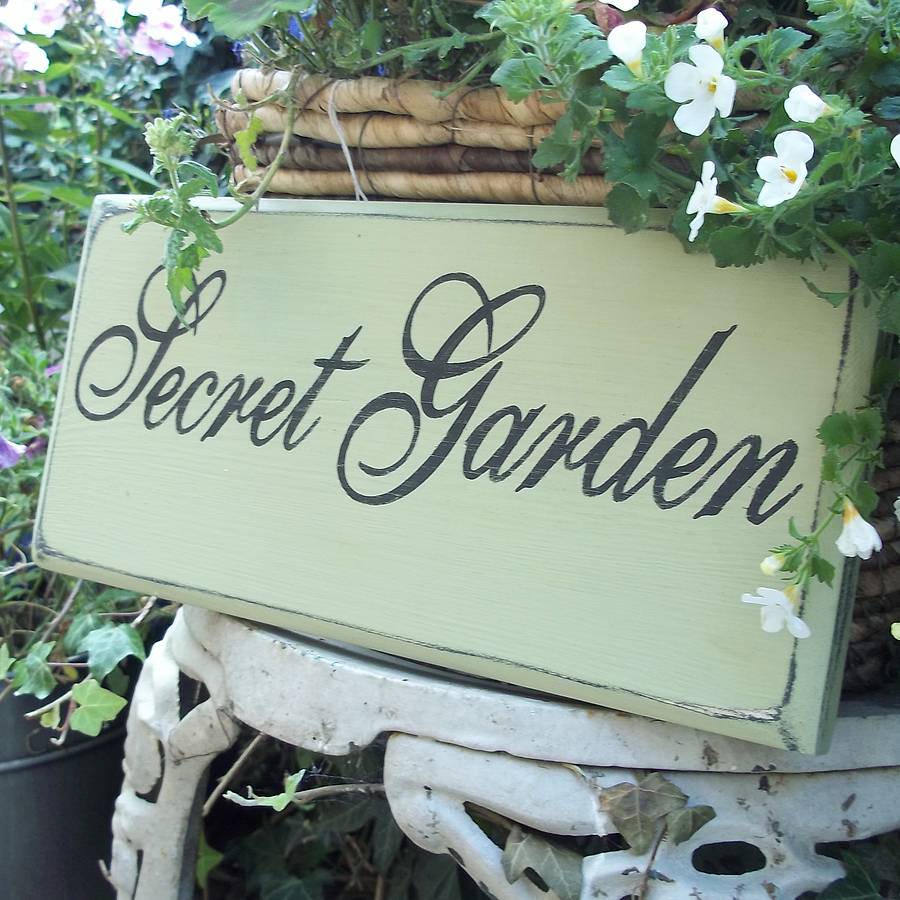 My Secret Garden Sign