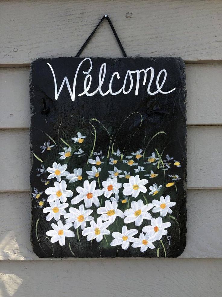 19 Slate Flower Garden Signs Ideas To Try This Year SharonSable