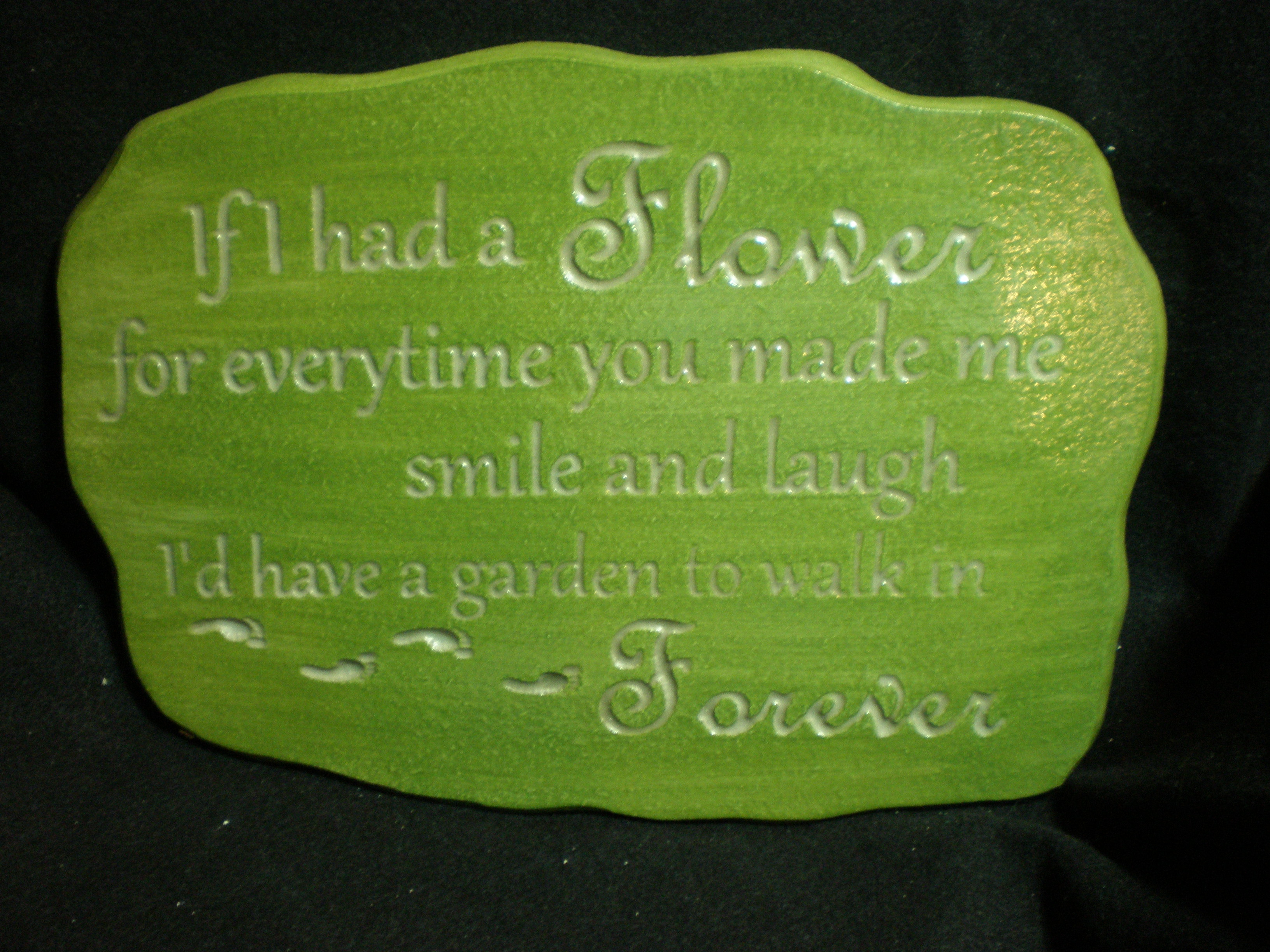 Your Garden Wooden Garden Plaque Handmade Fair Trade