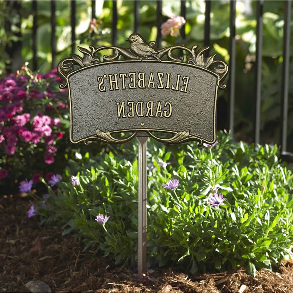 Personalized Garden Plaque Grandin Road