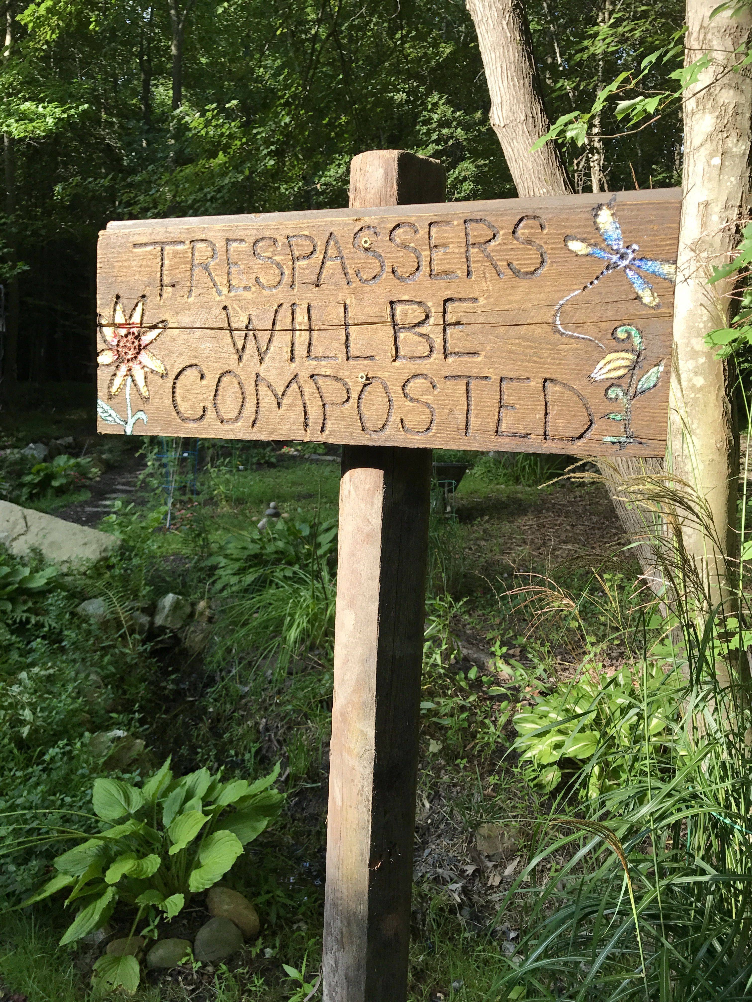Creative Funny Garden Sign Ideas