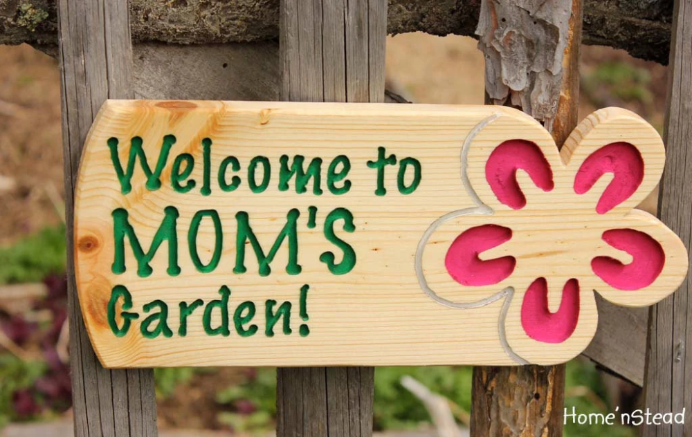 Custom Floral Garden Sign Mybluepalette