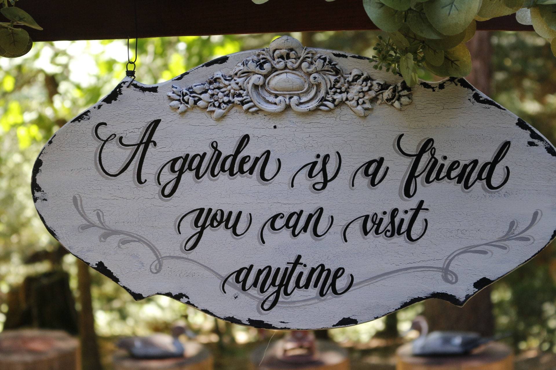 Outdoor Garden Sign