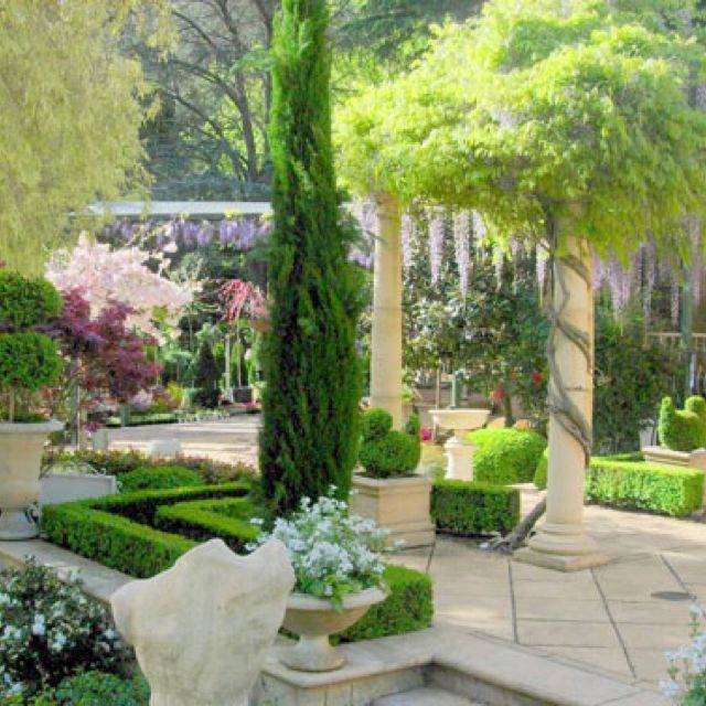 Italian Courtyard Garden Design