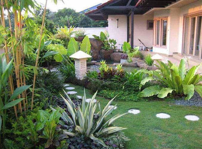 Spacious Home Garden Design Ideas