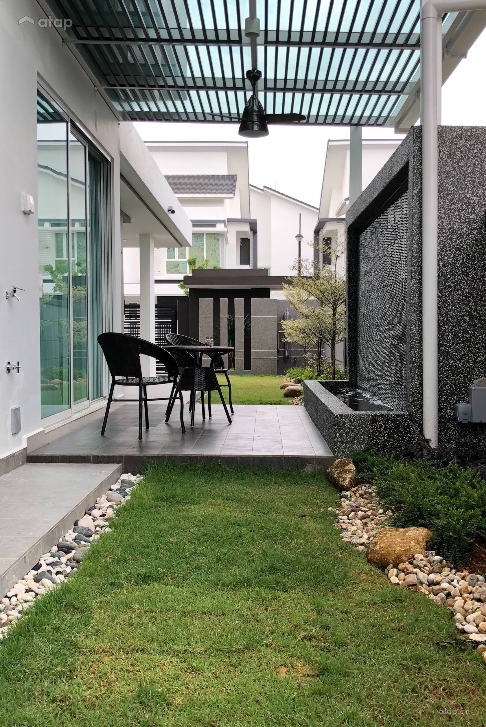 Asian Contemporary Garden Bungalow Design Ideas
