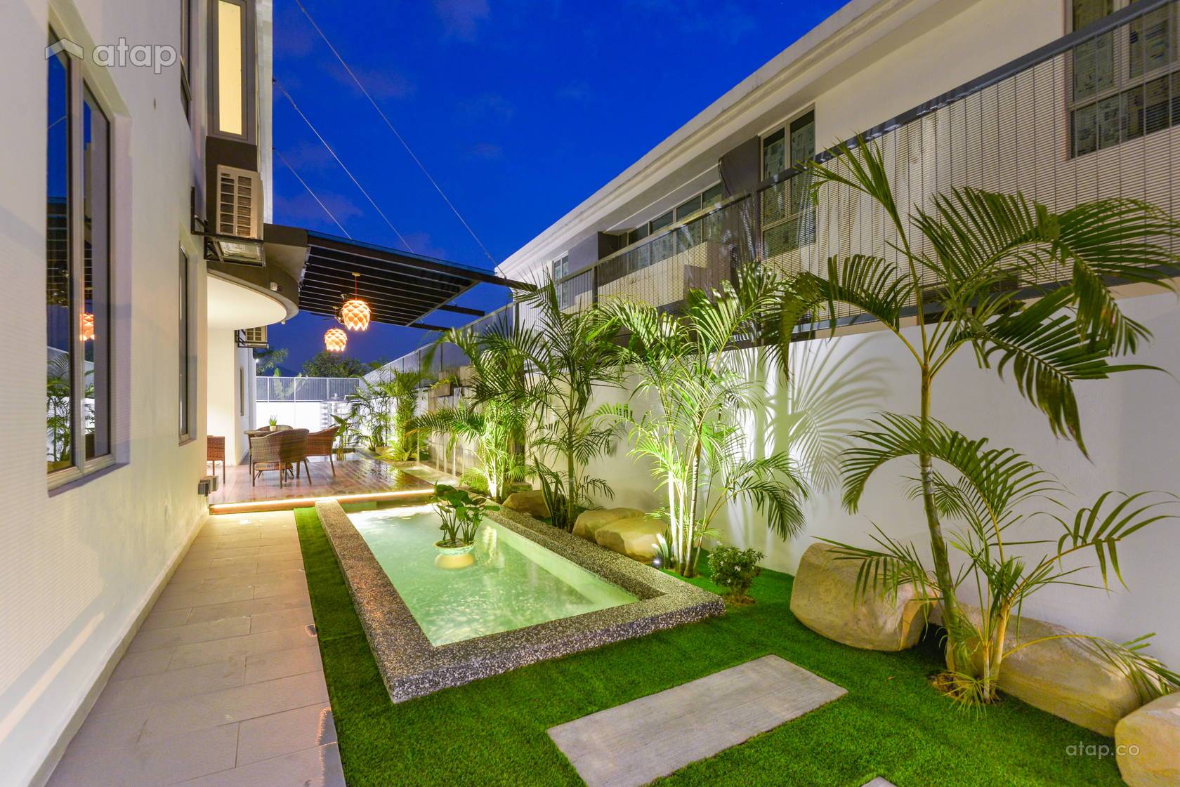 Contemporary Modern Exterior Garden Bungalow Design Ideas