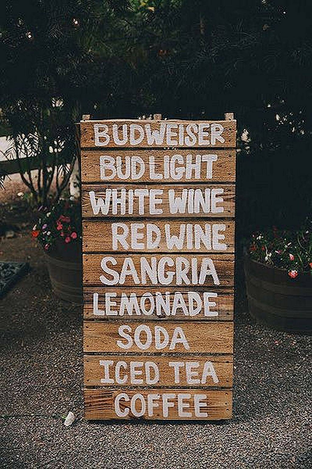 Wooden Rustic Wedding Sign Ideas