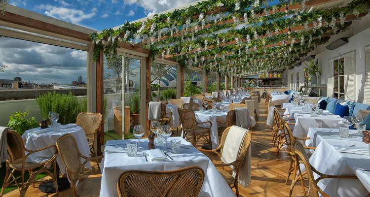 Outdoor Covered Patio For Brunch Starts At Mimosa And Bloody