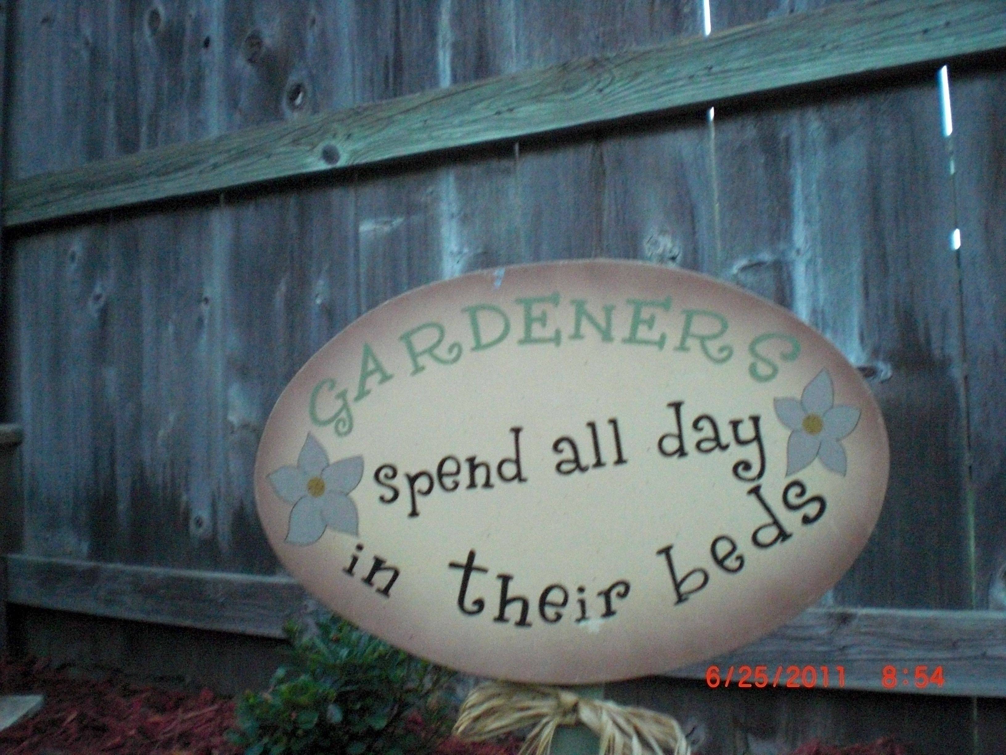 Humorous Garden Signs