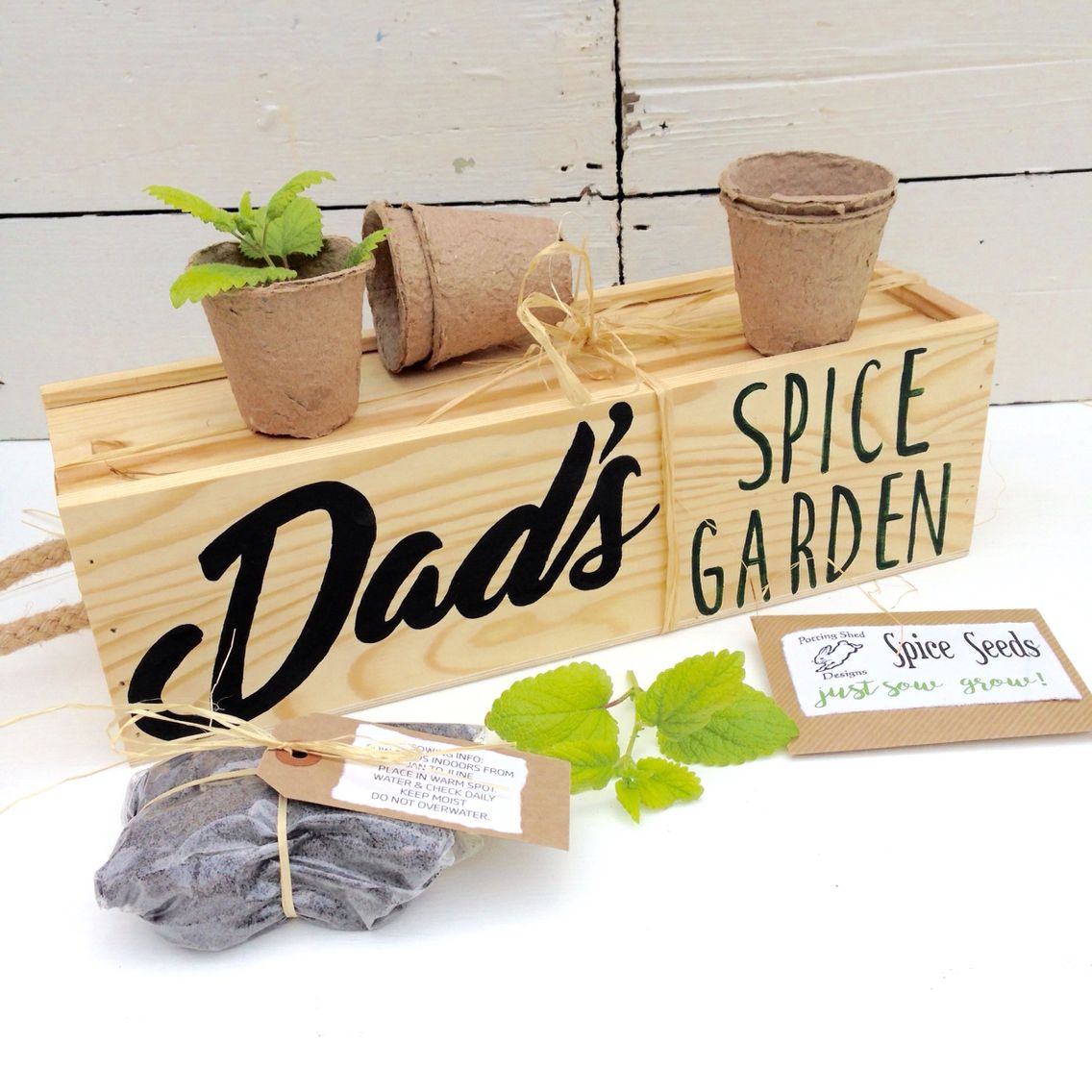 Rustic Wood Garden Pallet Sign Vintage Garden