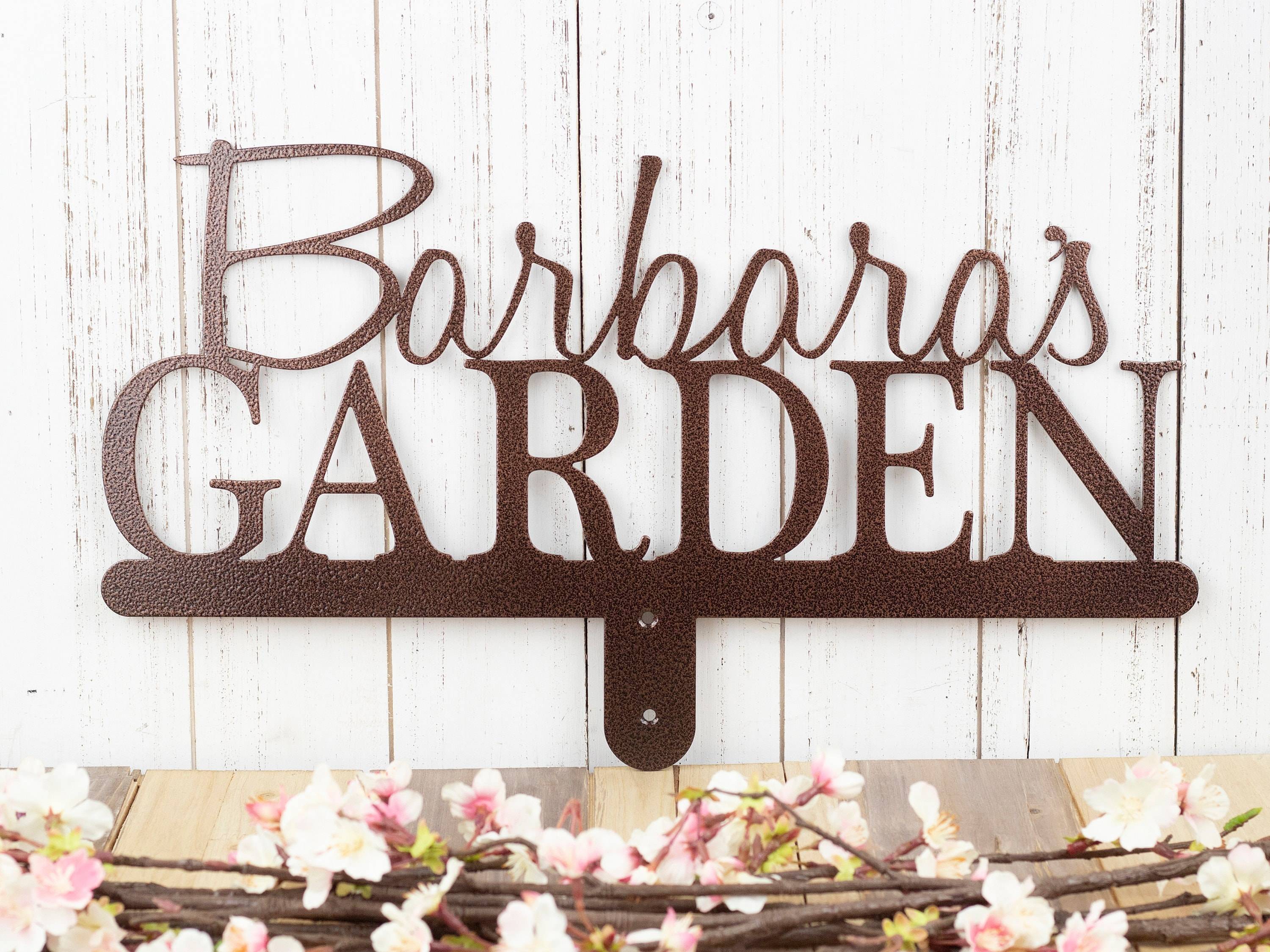 Personalized Herb Garden Sign Custom Gardening Name Sign