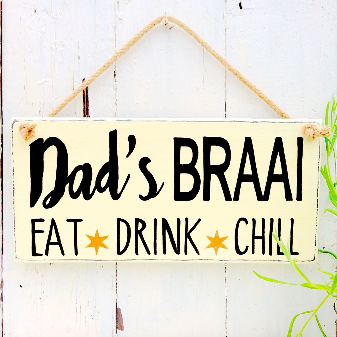Personalised Rustic Style Wood Garden Sign