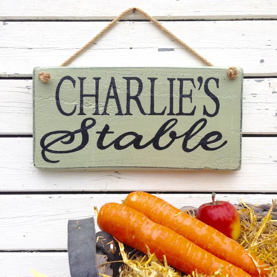 Personalised Rustic House And Garden Sign