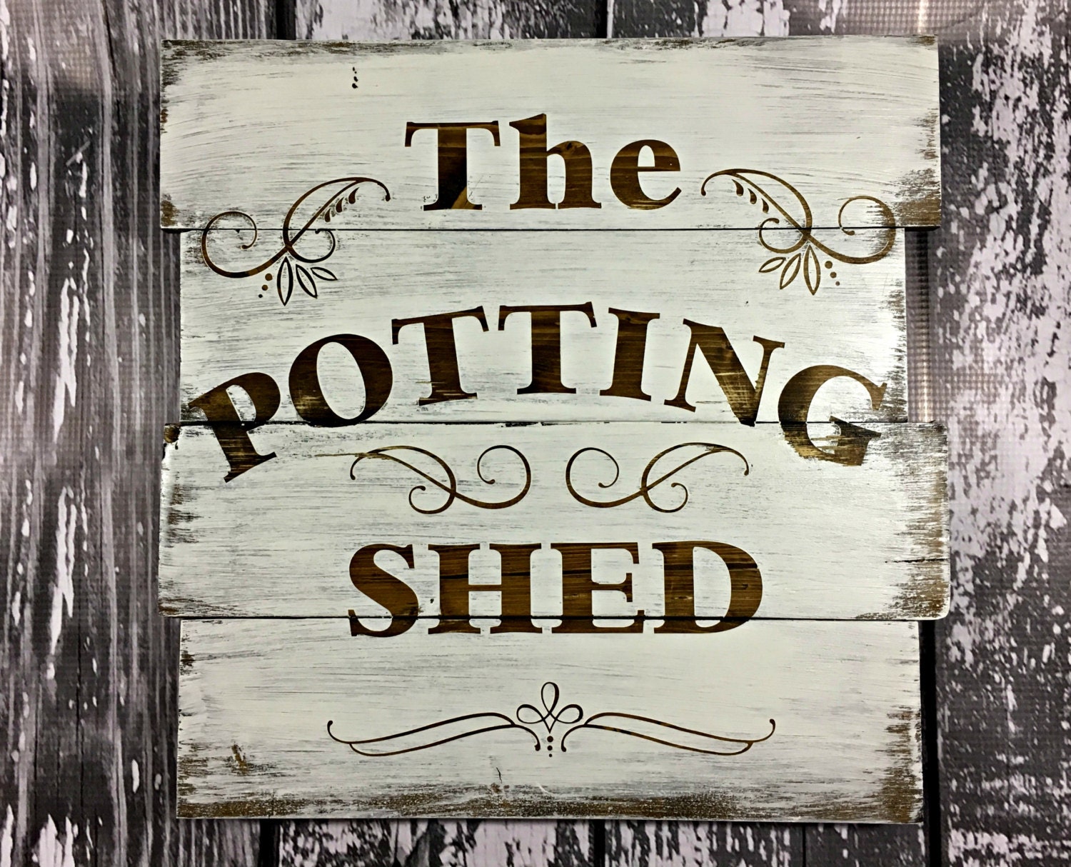 Personalised Rustic Style Wood Garden Sign