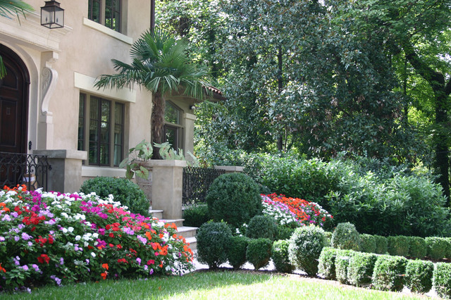 Italian Villa Traditional Landscape Dallas