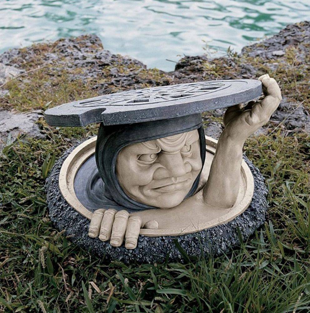 W Dragon Garden Statue