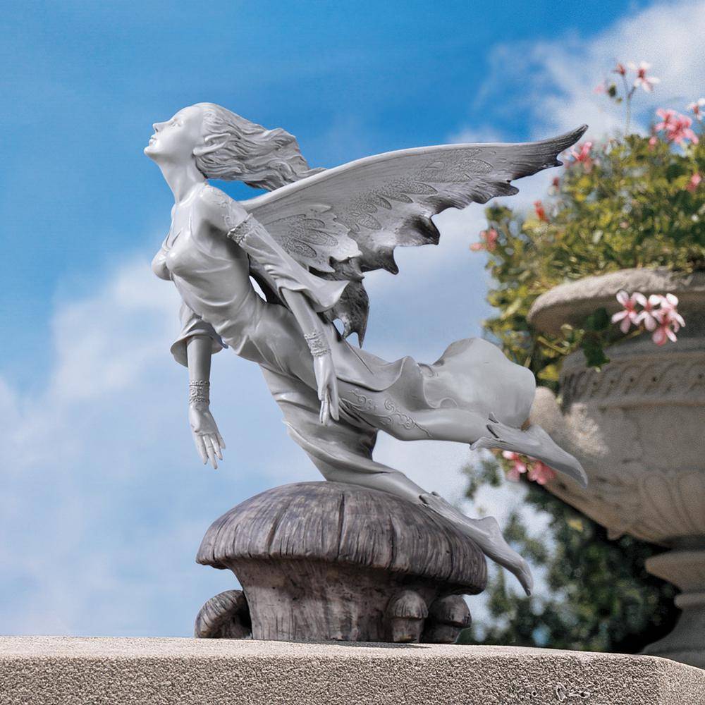 Design Toscano Fairys Wonderous Butterfly Ride In Garden Statue