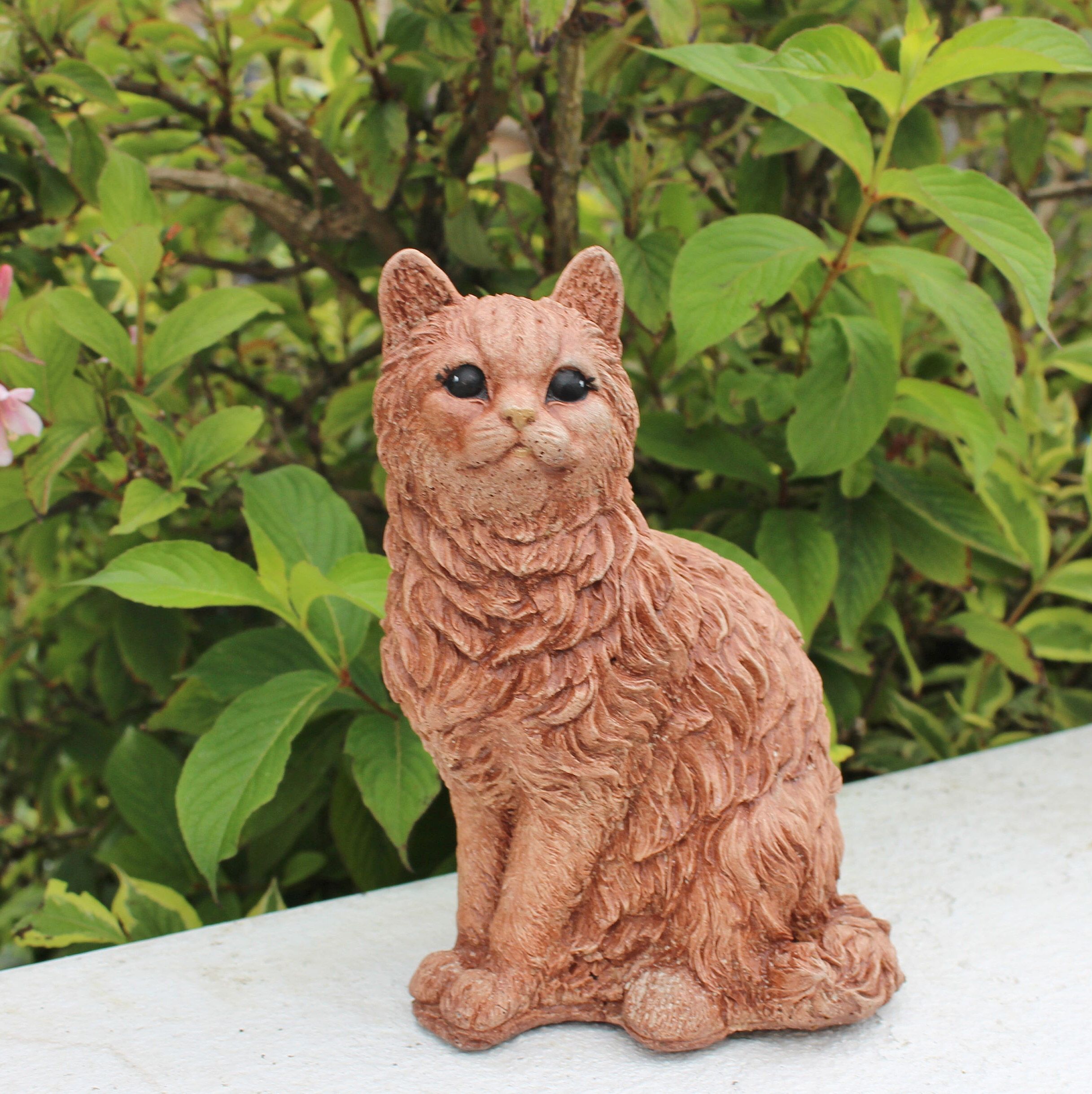 Mischievous Cat Garden Gnome Statue Figurine