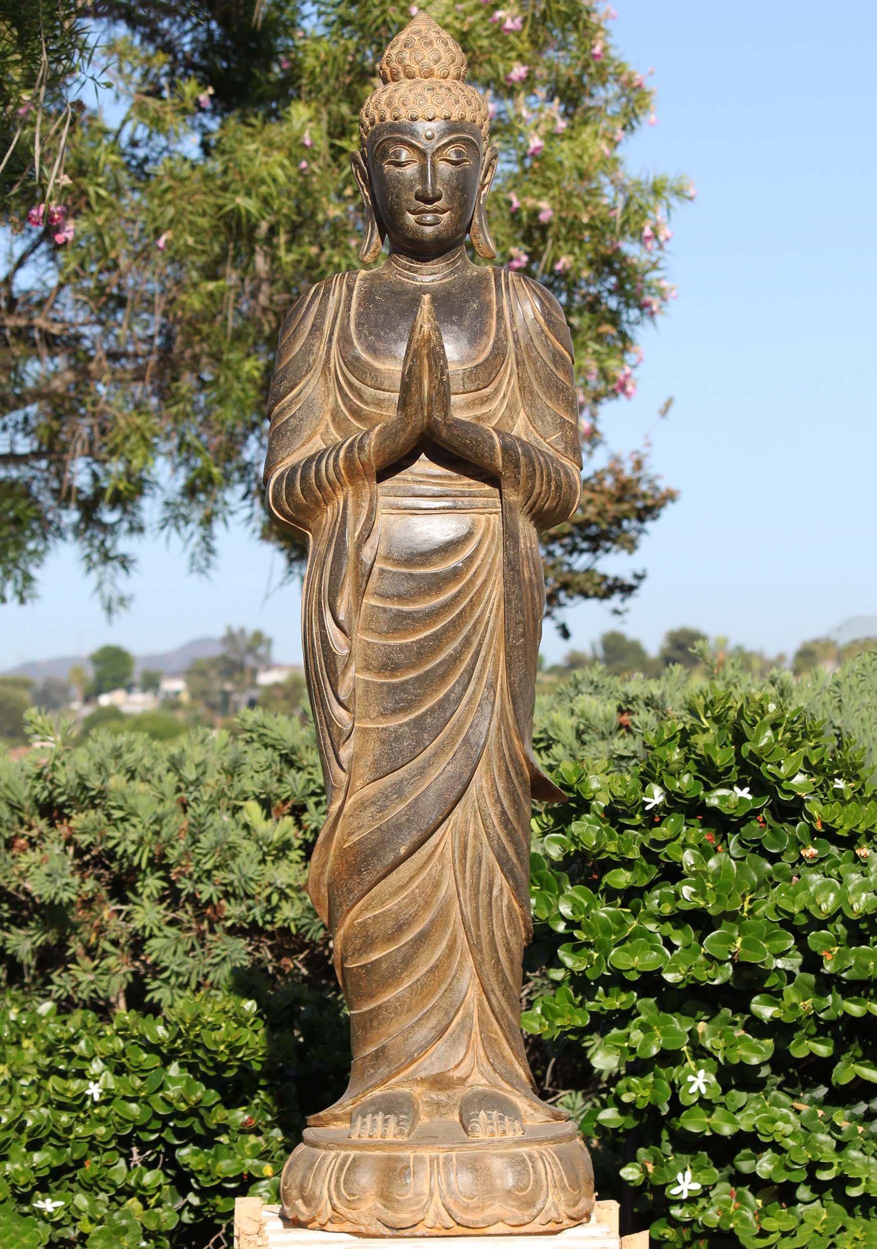Buddha Statue Outdoor Meditation Inspiration Garden Decor