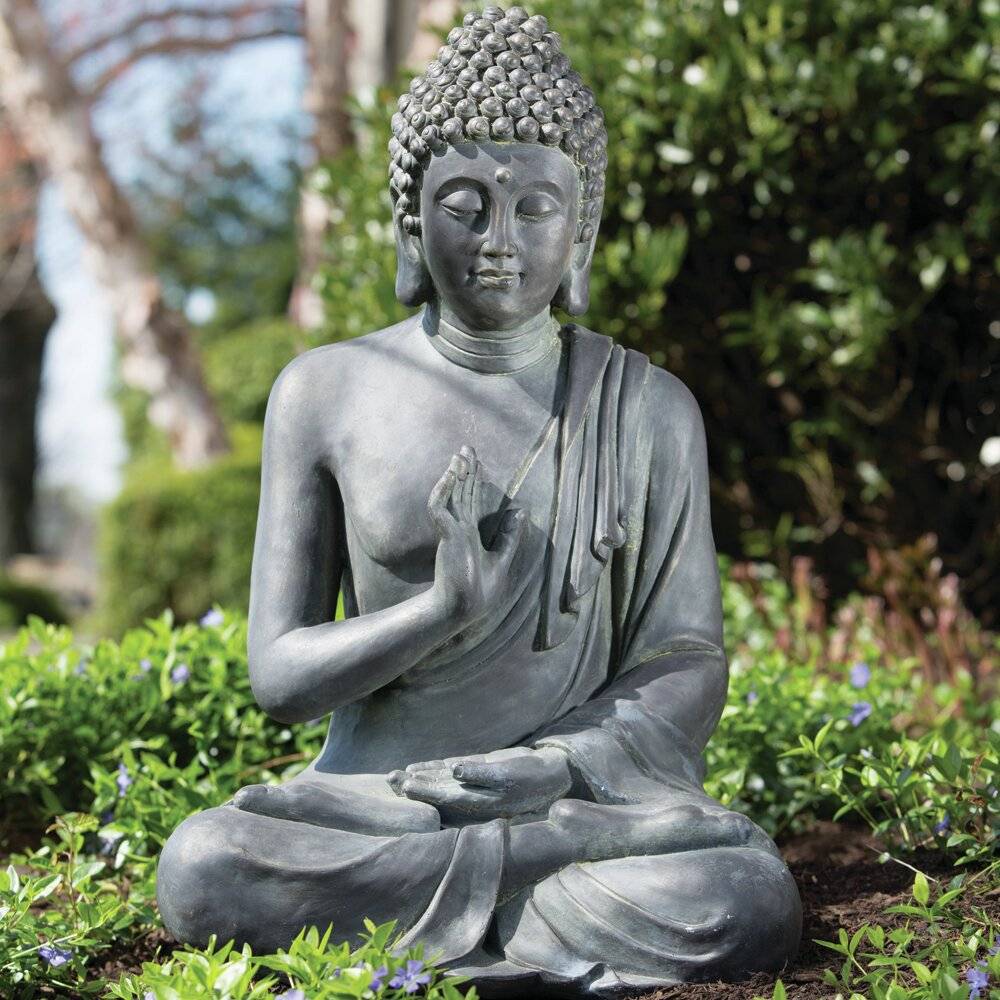 Large Sitting Buddha Garden Statue