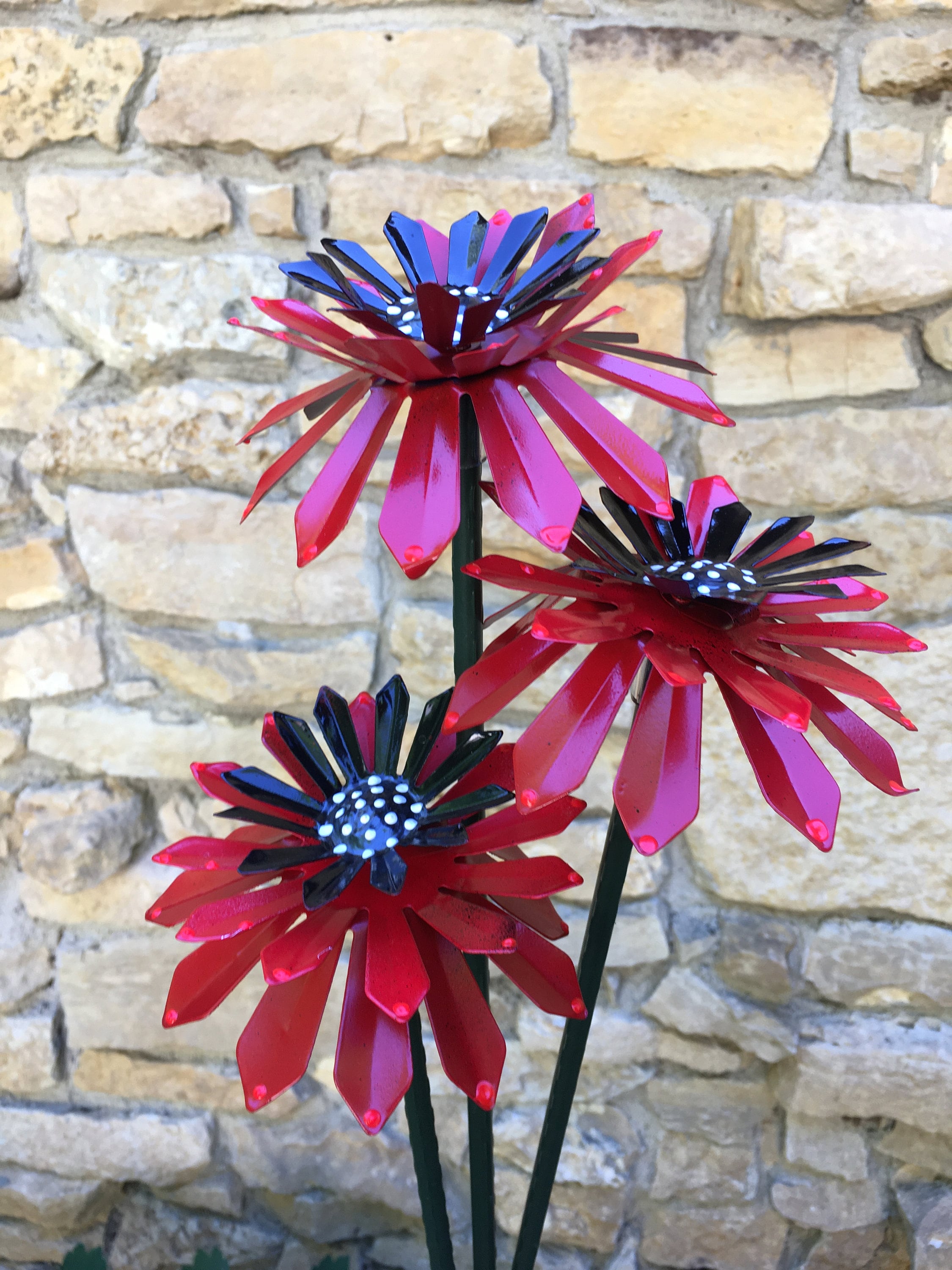 Sunflower Metal Garden Stakes