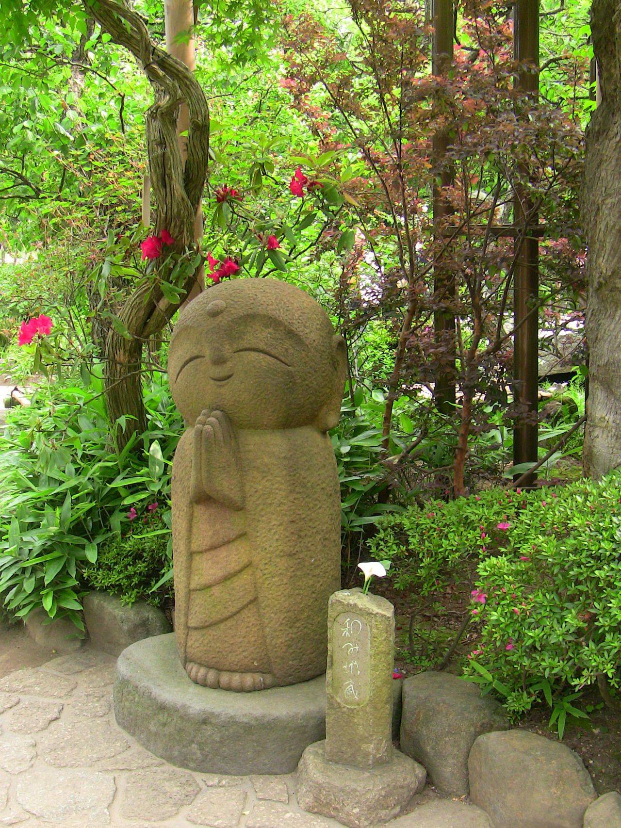 Sold Stone Japanese Garden Buddha Statue