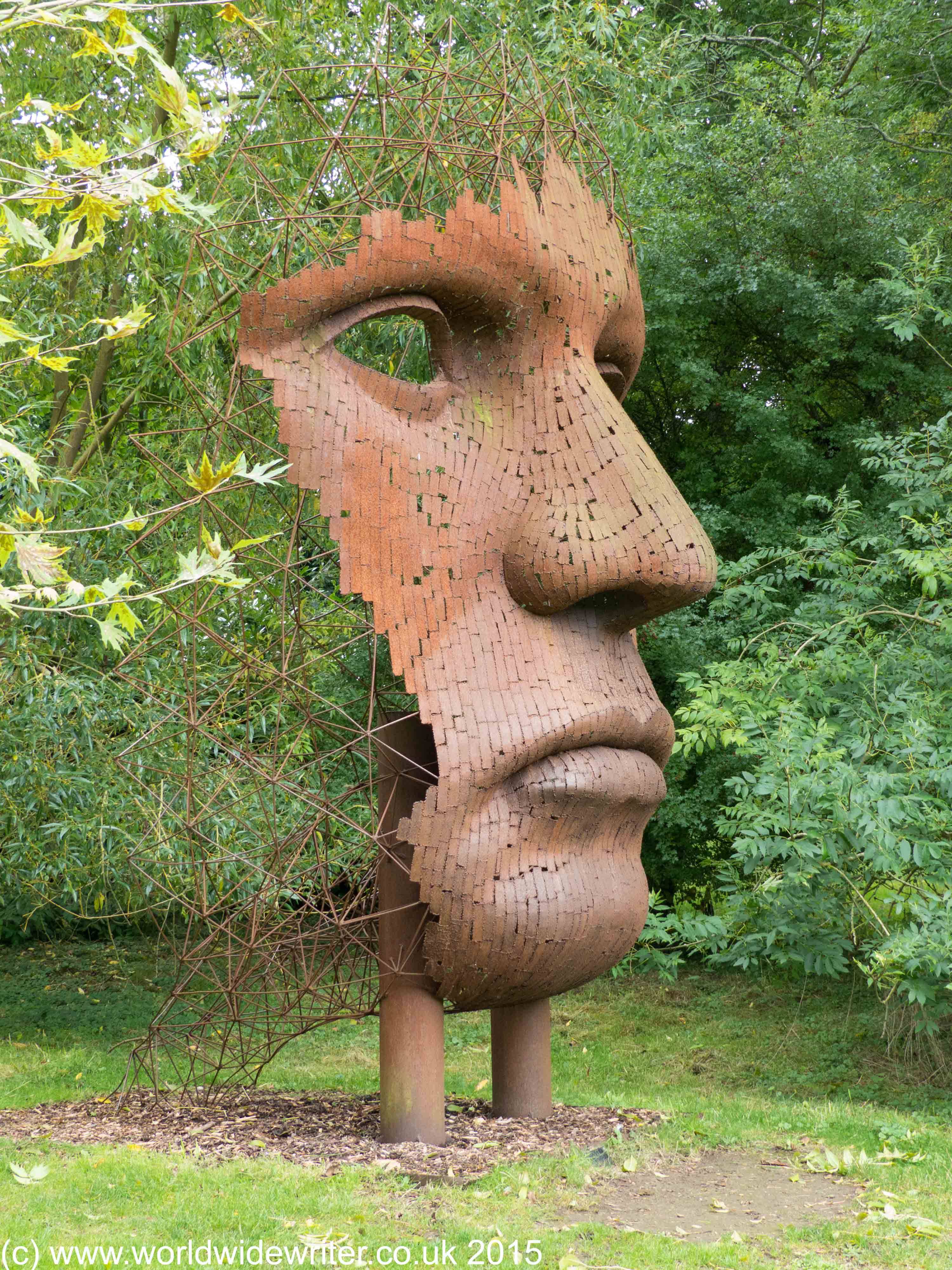 Modern Bronze Garden Statue