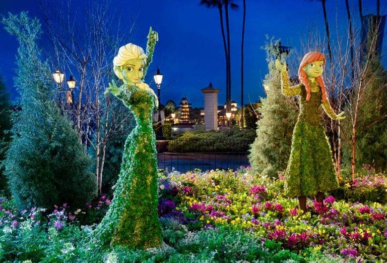 Mickey Mouse Closeup Topiaries
