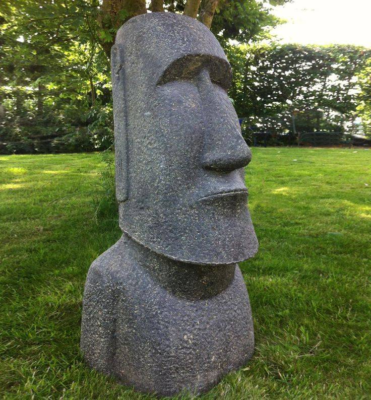 Moai Head Sculpture Large Easter Island Statue
