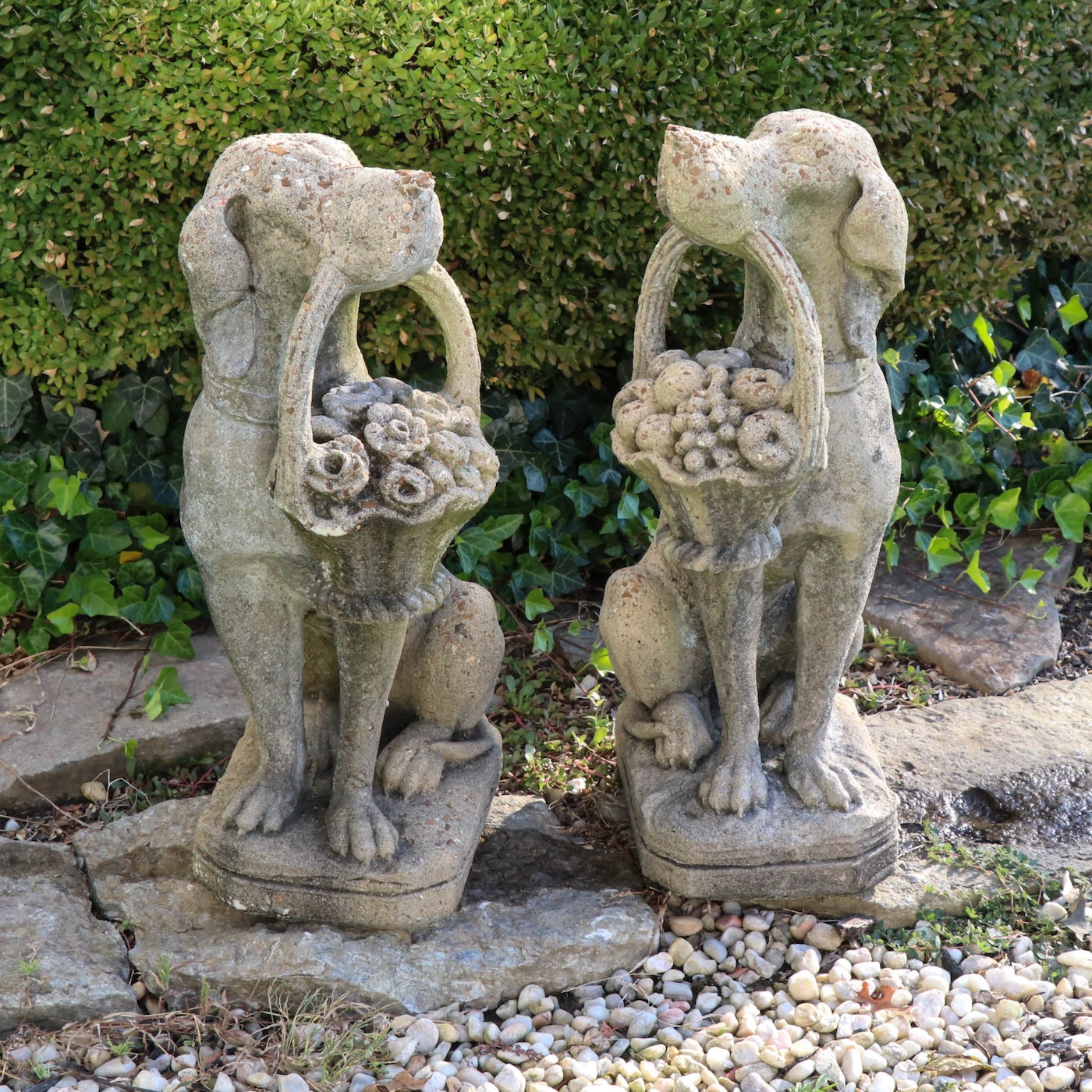 Cast Stone Cement Male Lion Outdoor Garden Statue