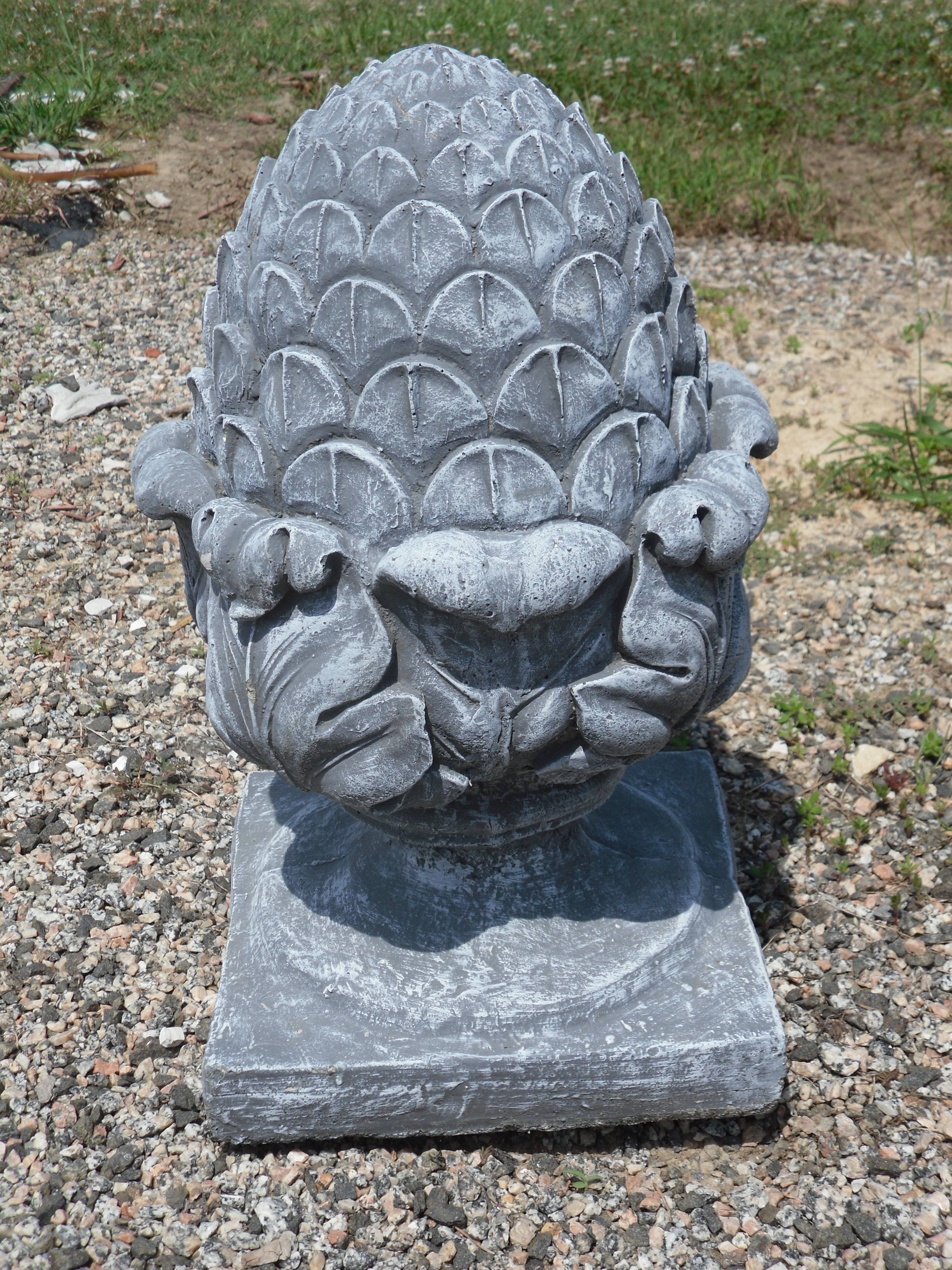 Owl Concrete Outdoor Garden Statue