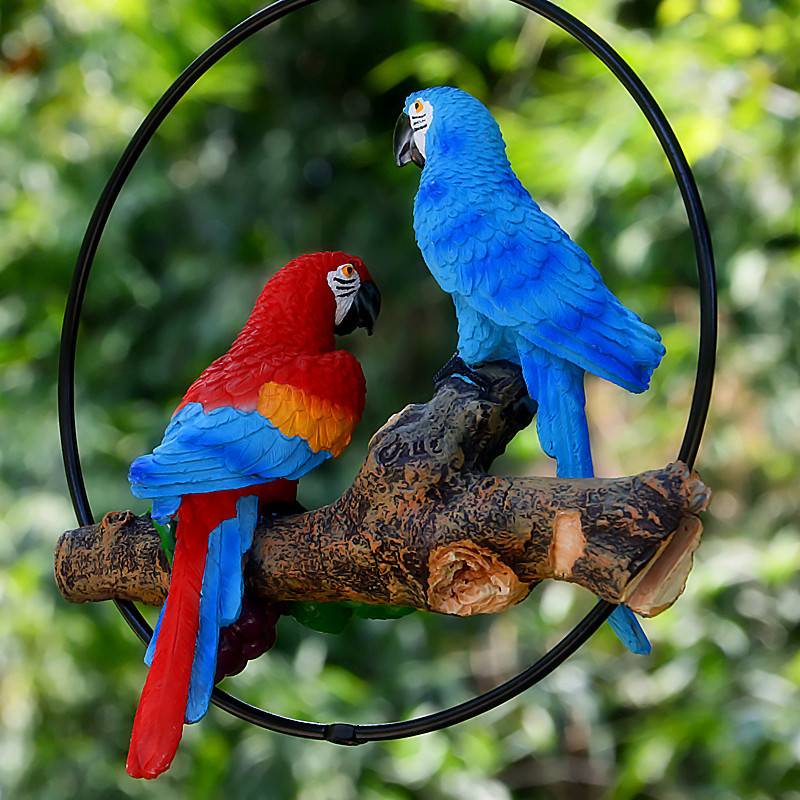 Antique Silver Garden Crane Metal Coastal Statue Bird Pair Sculptures