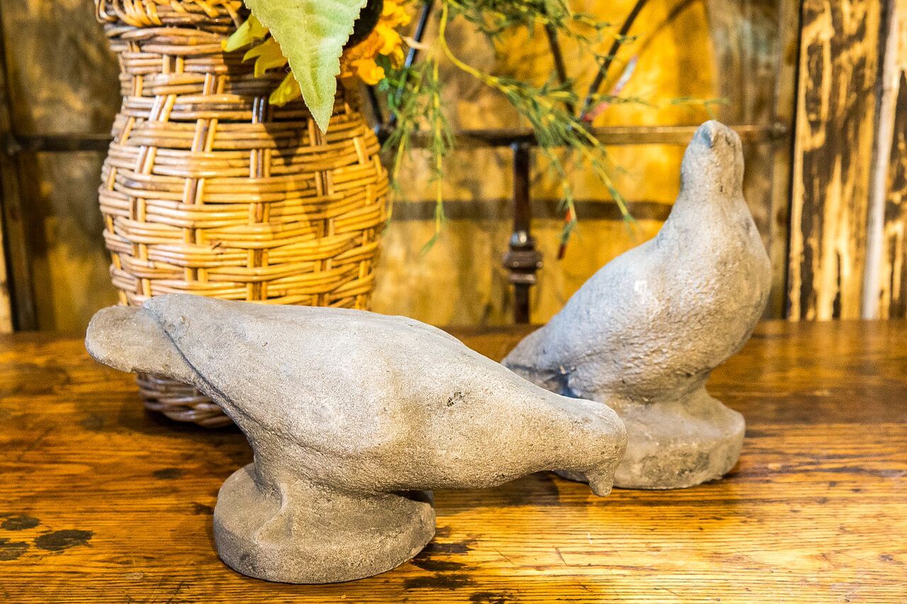 Three Little Bird Garden Figurines