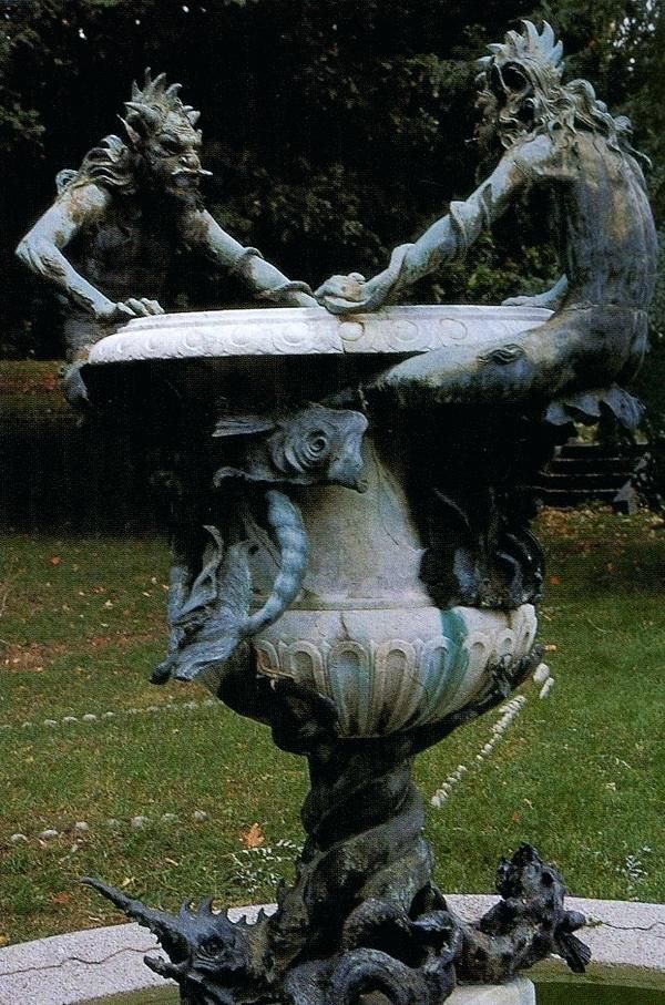 Gothic Griffins Bronze Metal Garden Statues