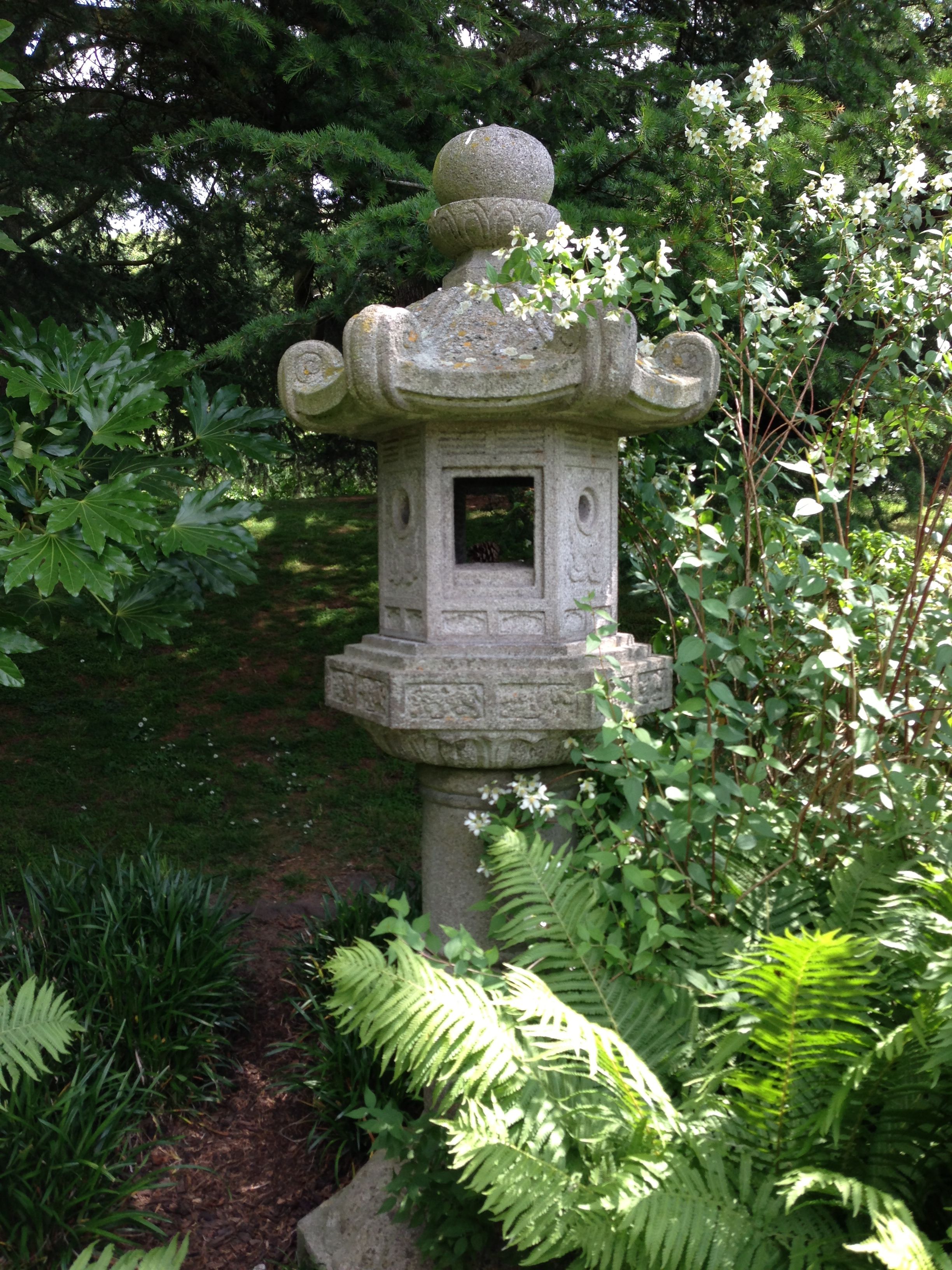 Oriental Garden Statue Stock Photo