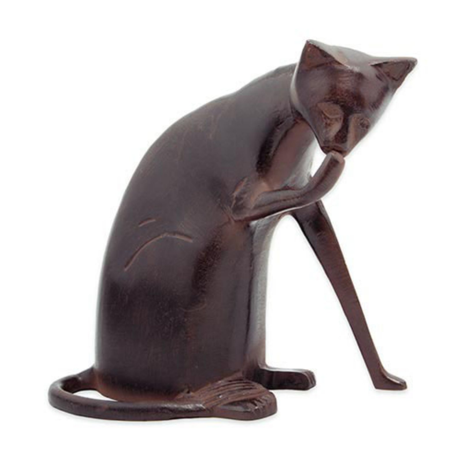 Mischievous Cat Garden Gnome Statue Figurine