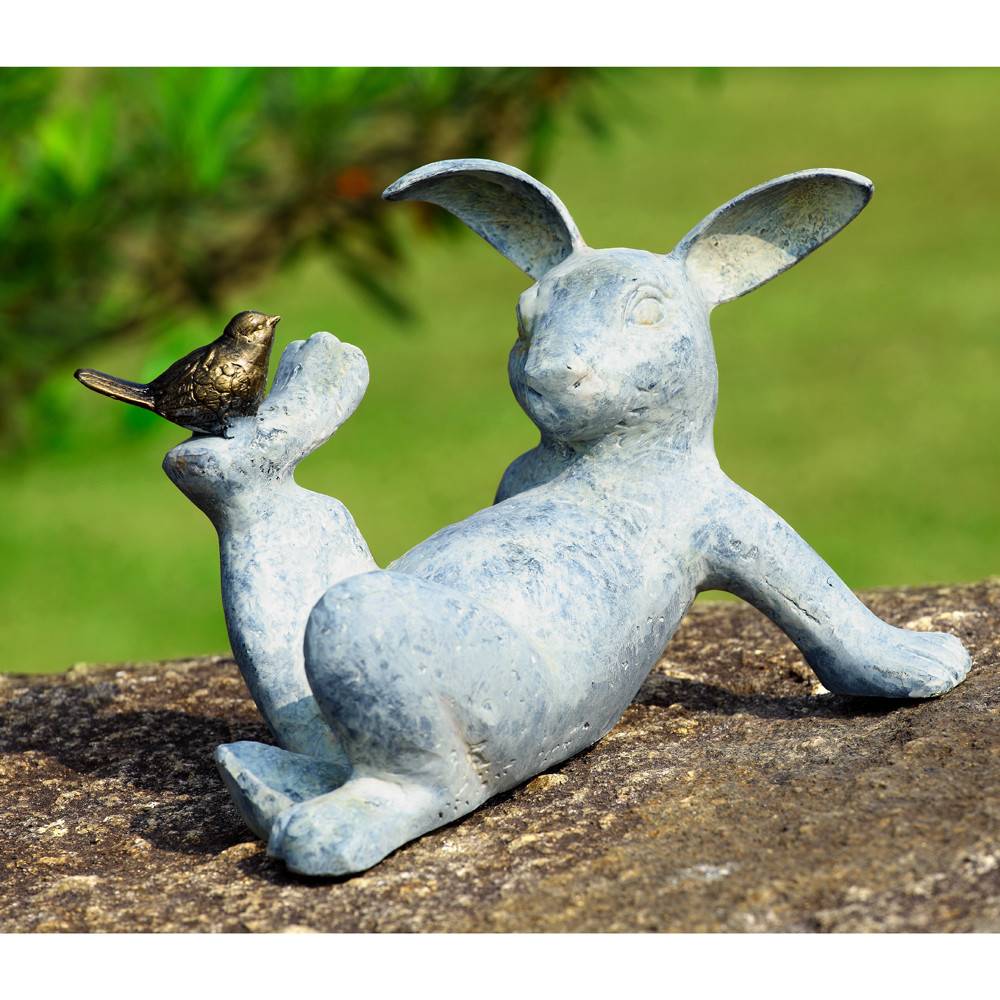 Bronze Rabbit Garden Statue Beautiful Hand Crafted Designs
