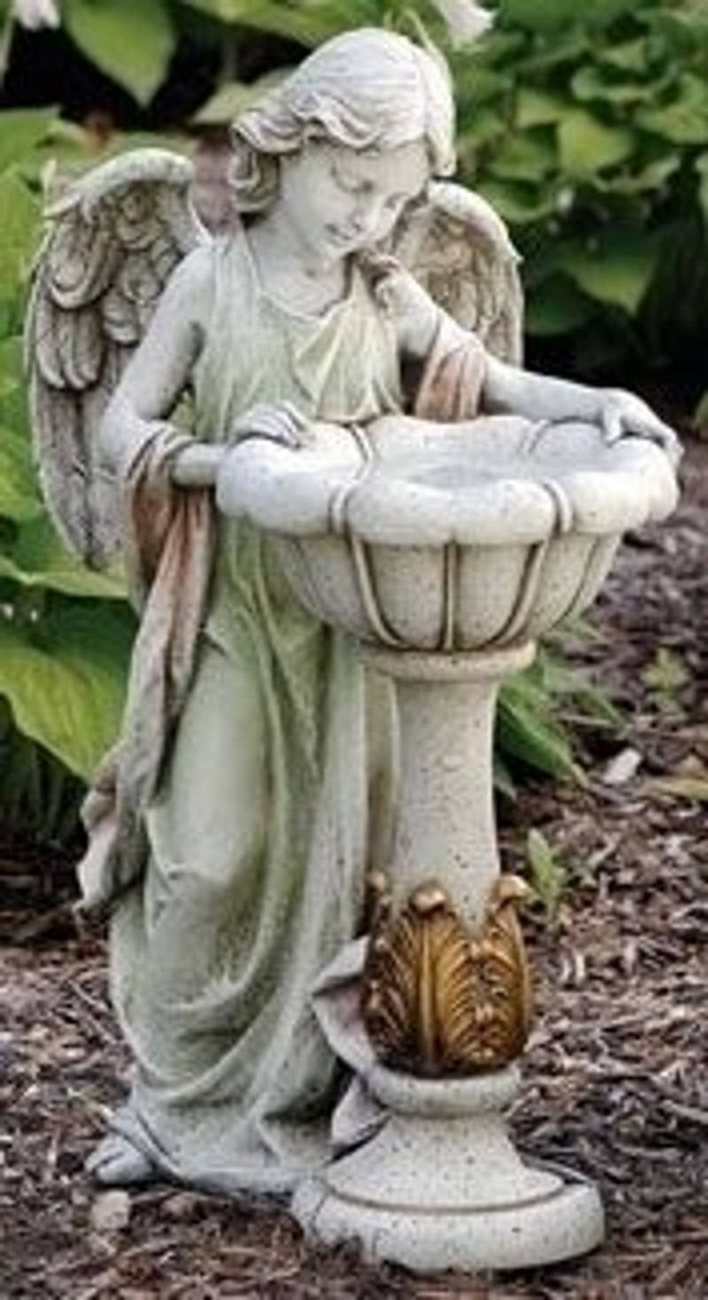 Ceramic Sitting Angel Garden Statue