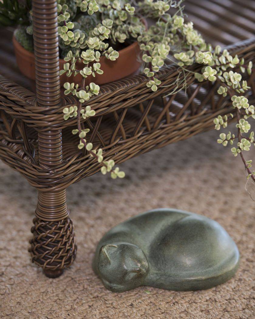 A Rounded Back Bronze Garden