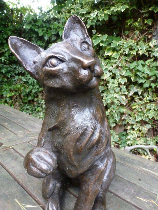 Angel Cat Pet Memorial Statue