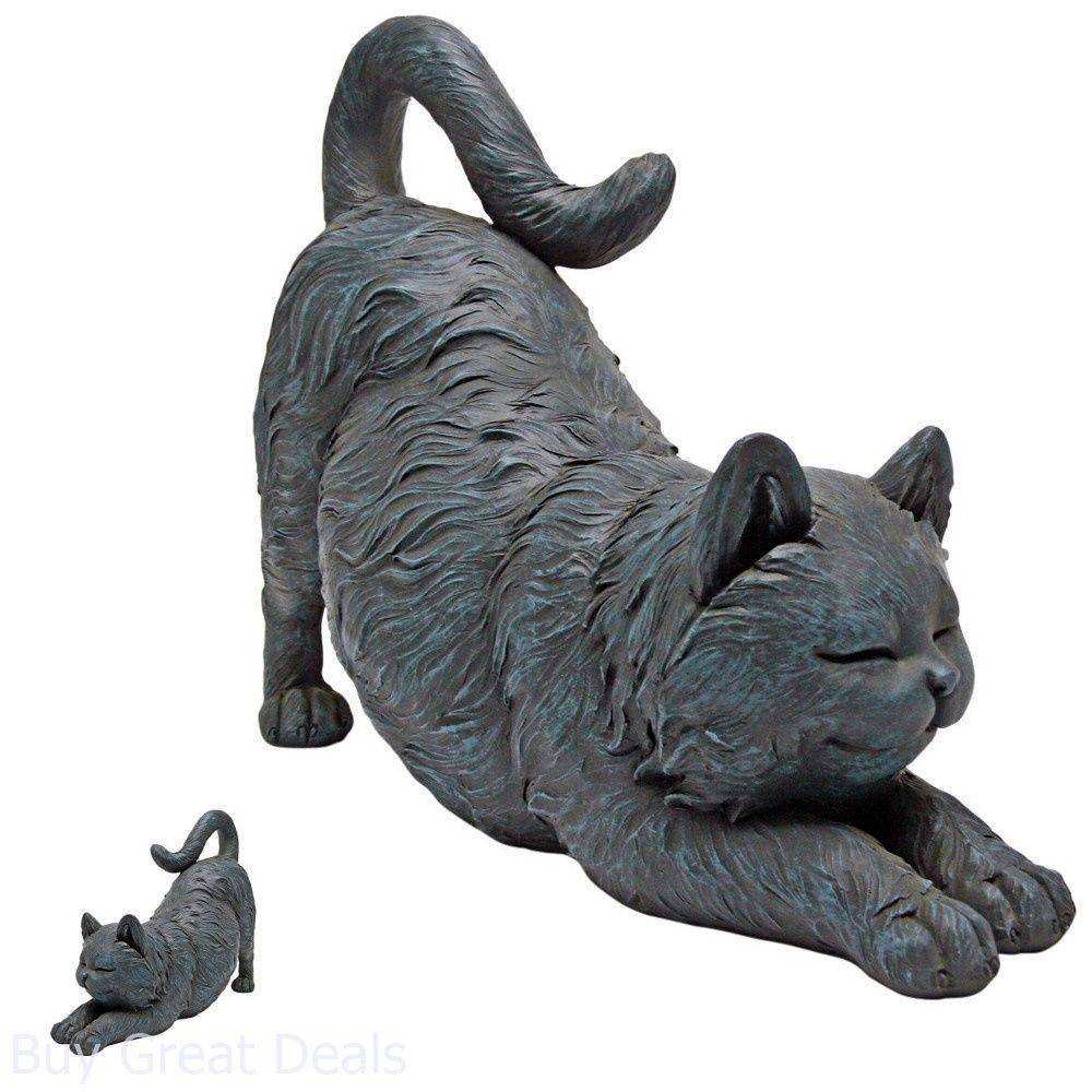 Cute Proud Cat Statue Figurine Ornaments Bookcase Decorations Desktop