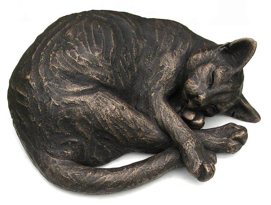 Cat Garden Art Concrete Statue Lawn