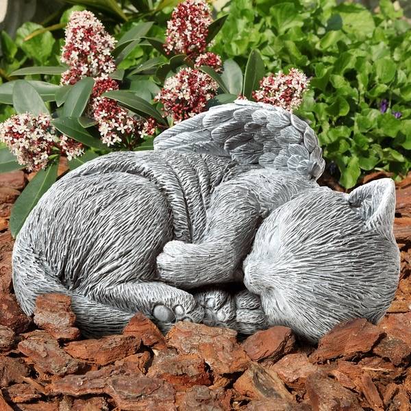 Cute Cats Concrete Sleeping Cats Cat Statue Cat Statues