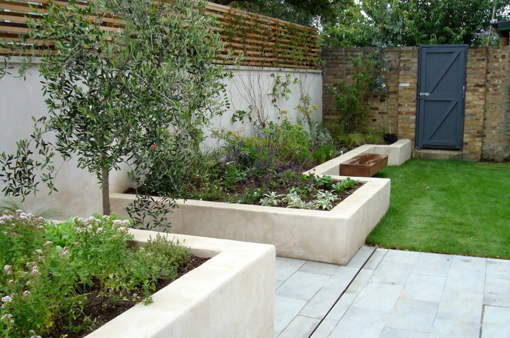 Mediumsized Back Garden Design