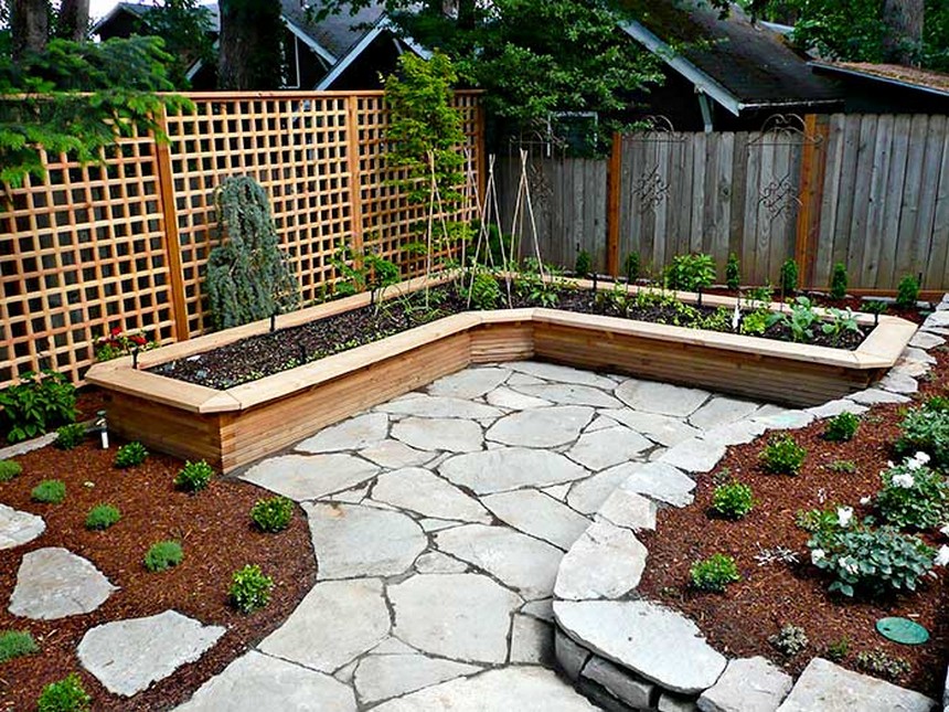 Lshaped Family Garden Alda Landscapes