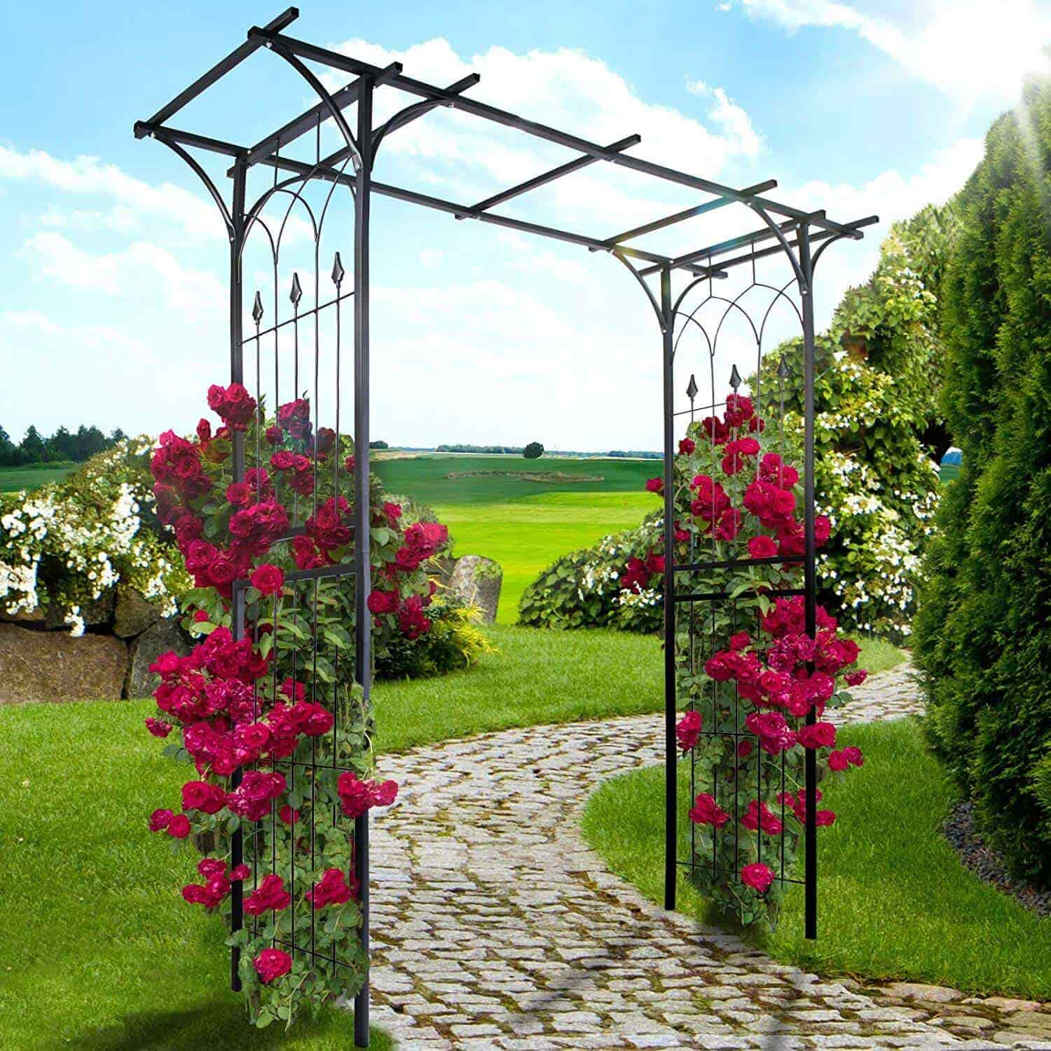 Durable Metal Wire Traditional Garden Trellis