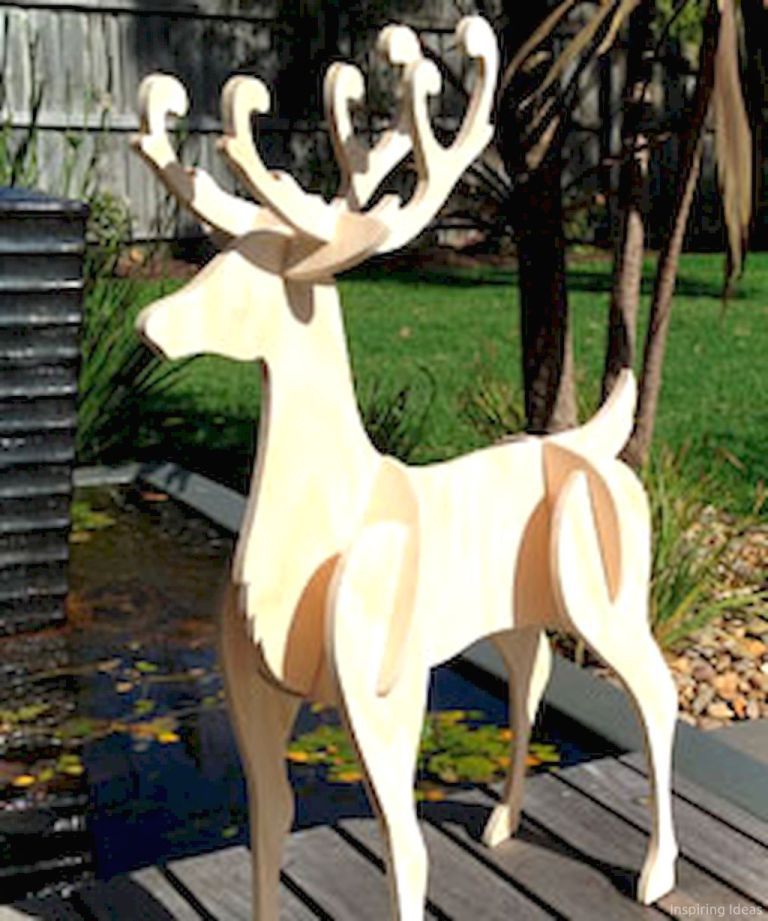 Scrap Plywood Christmas Lawn Decoration