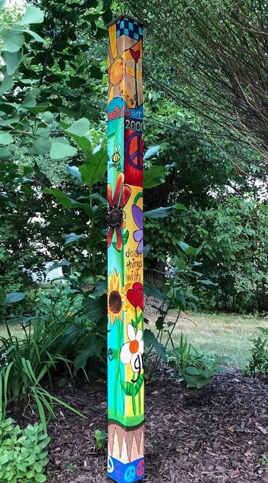 Garden Art Peace Poles Kinksandquirkscom In Art Pole