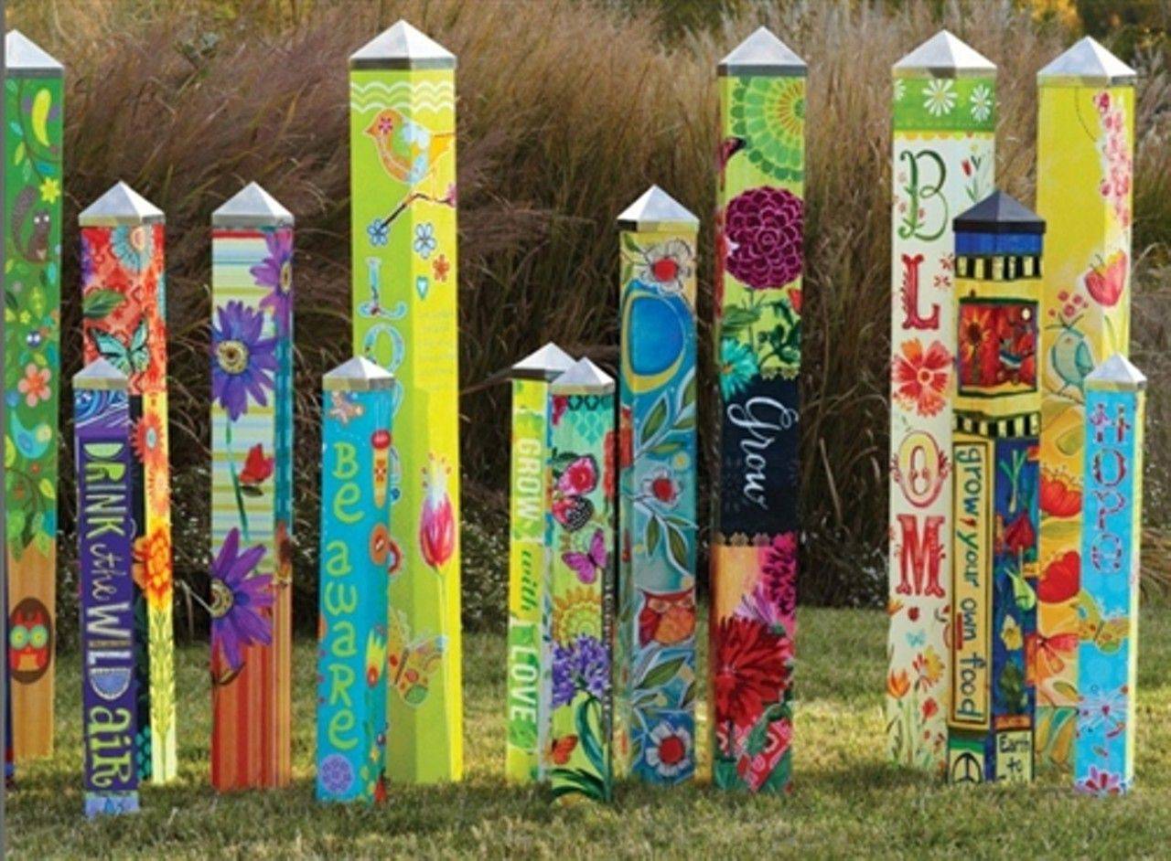 Nice Colorful Peace Poles Design Ideas